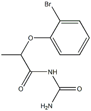 [2-(2-bromophenoxy)propanoyl]urea Struktur