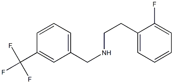 [2-(2-fluorophenyl)ethyl]({[3-(trifluoromethyl)phenyl]methyl})amine Struktur