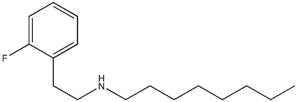 [2-(2-fluorophenyl)ethyl](octyl)amine Struktur