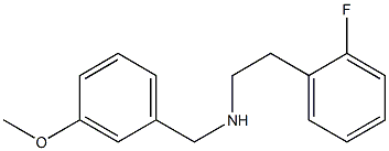 [2-(2-fluorophenyl)ethyl][(3-methoxyphenyl)methyl]amine Struktur