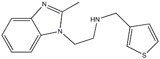 [2-(2-methyl-1H-1,3-benzodiazol-1-yl)ethyl](thiophen-3-ylmethyl)amine Struktur