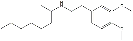 [2-(3,4-dimethoxyphenyl)ethyl](octan-2-yl)amine Struktur