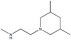 [2-(3,5-dimethylpiperidin-1-yl)ethyl](methyl)amine Struktur