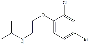 [2-(4-bromo-2-chlorophenoxy)ethyl](propan-2-yl)amine Struktur