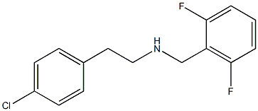 [2-(4-chlorophenyl)ethyl][(2,6-difluorophenyl)methyl]amine Struktur