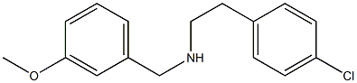 [2-(4-chlorophenyl)ethyl][(3-methoxyphenyl)methyl]amine Struktur