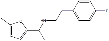 [2-(4-fluorophenyl)ethyl][1-(5-methylfuran-2-yl)ethyl]amine Struktur