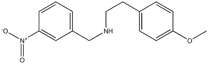 [2-(4-methoxyphenyl)ethyl][(3-nitrophenyl)methyl]amine Struktur