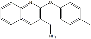 [2-(4-methylphenoxy)quinolin-3-yl]methanamine Struktur