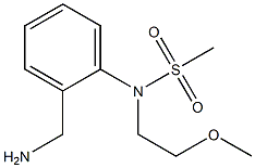 [2-(aminomethyl)phenyl]-N-(2-methoxyethyl)methanesulfonamide Struktur