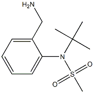 [2-(aminomethyl)phenyl]-N-tert-butylmethanesulfonamide Struktur