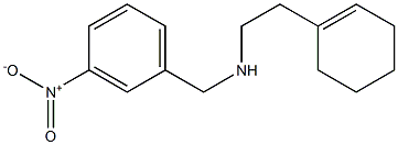 [2-(cyclohex-1-en-1-yl)ethyl][(3-nitrophenyl)methyl]amine Struktur