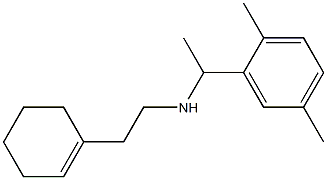 [2-(cyclohex-1-en-1-yl)ethyl][1-(2,5-dimethylphenyl)ethyl]amine Struktur