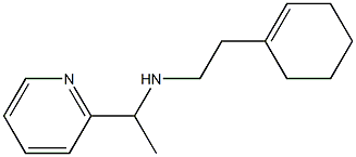 [2-(cyclohex-1-en-1-yl)ethyl][1-(pyridin-2-yl)ethyl]amine Struktur