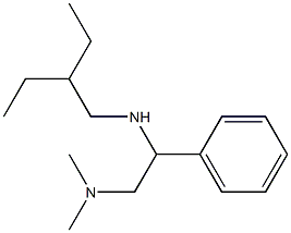 [2-(dimethylamino)-1-phenylethyl](2-ethylbutyl)amine Struktur