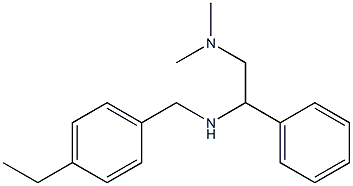 [2-(dimethylamino)-1-phenylethyl][(4-ethylphenyl)methyl]amine Struktur