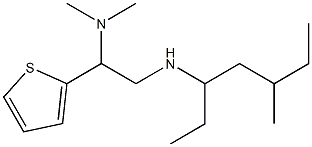 [2-(dimethylamino)-2-(thiophen-2-yl)ethyl](5-methylheptan-3-yl)amine Struktur