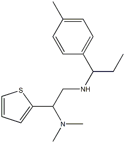 [2-(dimethylamino)-2-(thiophen-2-yl)ethyl][1-(4-methylphenyl)propyl]amine Struktur