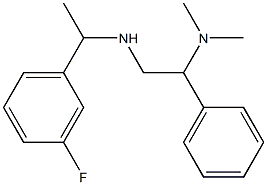 [2-(dimethylamino)-2-phenylethyl][1-(3-fluorophenyl)ethyl]amine Struktur