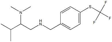 [2-(dimethylamino)-3-methylbutyl]({4-[(trifluoromethyl)sulfanyl]phenyl}methyl)amine Struktur