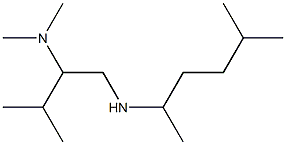 [2-(dimethylamino)-3-methylbutyl](5-methylhexan-2-yl)amine Struktur