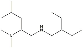 [2-(dimethylamino)-4-methylpentyl](2-ethylbutyl)amine Struktur