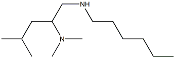 [2-(dimethylamino)-4-methylpentyl](hexyl)amine Struktur