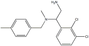 [2-amino-1-(2,3-dichlorophenyl)ethyl](methyl)[(4-methylphenyl)methyl]amine Struktur