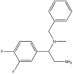 [2-amino-1-(3,4-difluorophenyl)ethyl](benzyl)methylamine Struktur