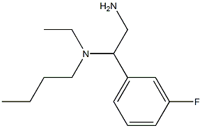 [2-amino-1-(3-fluorophenyl)ethyl](butyl)ethylamine Struktur