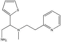 [2-amino-1-(thiophen-2-yl)ethyl](methyl)[2-(pyridin-2-yl)ethyl]amine Struktur