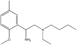 [2-amino-2-(2-methoxy-5-methylphenyl)ethyl](butyl)ethylamine Struktur