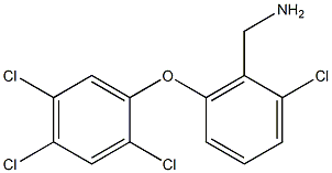 [2-chloro-6-(2,4,5-trichlorophenoxy)phenyl]methanamine Struktur