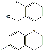 [2-chloro-6-(6-methyl-1,2,3,4-tetrahydroquinolin-1-yl)phenyl]methanol Struktur