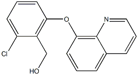 [2-chloro-6-(quinolin-8-yloxy)phenyl]methanol Struktur