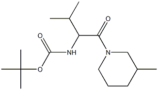 [2-Methyl-1-(3-methyl-piperidine-1-carbonyl)-propyl]-carbamic acid tert-butyl ester Struktur