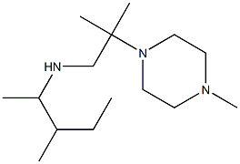 [2-methyl-2-(4-methylpiperazin-1-yl)propyl](3-methylpentan-2-yl)amine Struktur