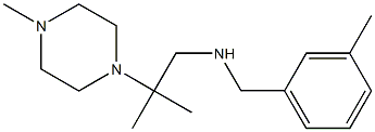 [2-methyl-2-(4-methylpiperazin-1-yl)propyl][(3-methylphenyl)methyl]amine Struktur