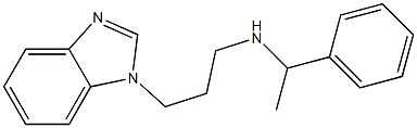 [3-(1H-1,3-benzodiazol-1-yl)propyl](1-phenylethyl)amine Struktur