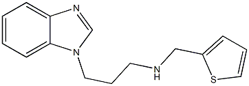 [3-(1H-1,3-benzodiazol-1-yl)propyl](thiophen-2-ylmethyl)amine Struktur