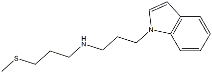 [3-(1H-indol-1-yl)propyl][3-(methylsulfanyl)propyl]amine Struktur