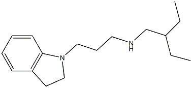 [3-(2,3-dihydro-1H-indol-1-yl)propyl](2-ethylbutyl)amine Struktur