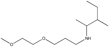 [3-(2-methoxyethoxy)propyl](3-methylpentan-2-yl)amine Struktur