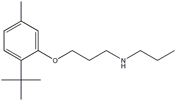 [3-(2-tert-butyl-5-methylphenoxy)propyl](propyl)amine Struktur