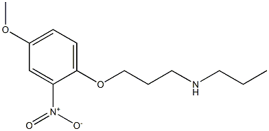 [3-(4-methoxy-2-nitrophenoxy)propyl](propyl)amine Struktur