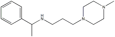 [3-(4-methylpiperazin-1-yl)propyl](1-phenylethyl)amine Struktur