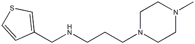 [3-(4-methylpiperazin-1-yl)propyl](thiophen-3-ylmethyl)amine Struktur