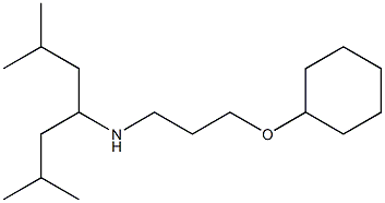 [3-(cyclohexyloxy)propyl](2,6-dimethylheptan-4-yl)amine Struktur