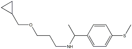 [3-(cyclopropylmethoxy)propyl]({1-[4-(methylsulfanyl)phenyl]ethyl})amine Struktur