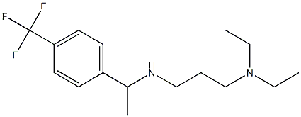 [3-(diethylamino)propyl]({1-[4-(trifluoromethyl)phenyl]ethyl})amine Struktur